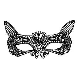 Маска ажурна Кішка