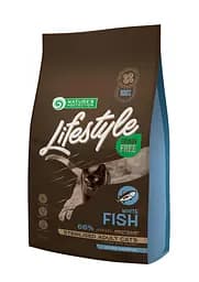 Сухий корм для стерилізованих кішок з білою рибою Lifestyle Grain Free White 1.5 кг