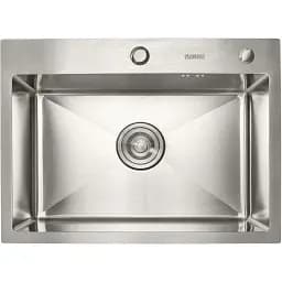 Кухонна мийка Platinum Handmade з нержавіючої сталі 3 мм прямокутна 58x43x22 см (000032263)