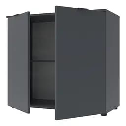 Комод Doros Рон 3 2 фасади Графіт 80х38х81 (41516002) - мініатюра 2