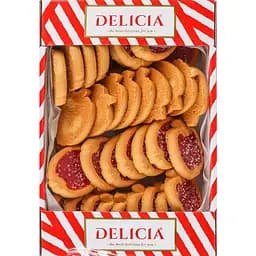 Печиво здобне Delicia Райські яблучка зі смаком вишні 400 г