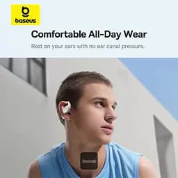 Навушники Baseus Eli 10i Fit Open-Ear TWS спортивні амбушюри для бігу, тренажерного залу та їзди на велосипеді – білі - мініатюра 3