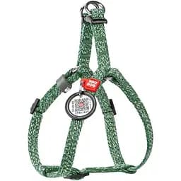 Шлея для котів та дрібних порід собак Waudog Re-cotton з відновленої бавовни та QR паспортом, світловідбиваюча