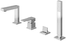 Смеситель для ванны Kohlman Excelent хром на борт ванны QB243H Хром