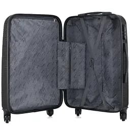 Валіза Semi Line 22 дюйми (M) Black (T5580-3) - мініатюра 2