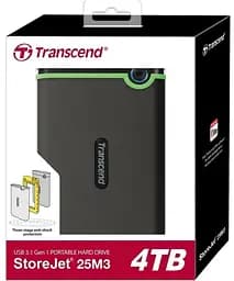 Зовнішній жорсткий диск Transcend StoreJet 25M3 4TB (TS4TSJ25M3S) - мініатюра 4