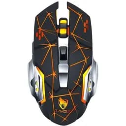 Миша бездротова ігрова з підсвічуванням T-Wolf Q13 Strip Black Original