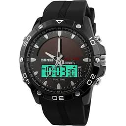 Годинник наручний чоловічий Skmei 1134 Black White, 1134BKWT (15890) - мініатюра 2