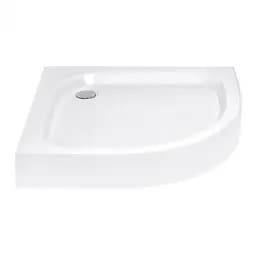 Душовий піддон Kapielka ST90x90х14 низький квадратний діаметр зливу 52 мм Lidz Білий