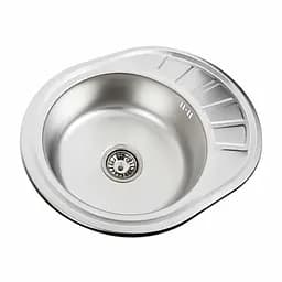 Кухонна мийка з нержавіючої сталі Platinum декор 5745 (0,6/170 мм), R, Decor - мініатюра 3