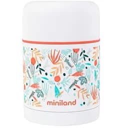 Термос пищевой Miniland Silky Food Mediterranean, 600 мл, белый (89352)