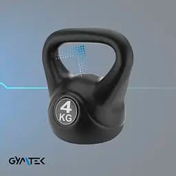 Гиря вінілова Gymtek 4кг чорний - мініатюра 5