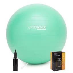 Мяч для фитнеса (фитбол) Cornix 65 см Anti-Burst Mint XR-0363