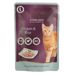 Вологий корм для котів Nuevo Sterilized курка та рис 85 г (95203 (756))