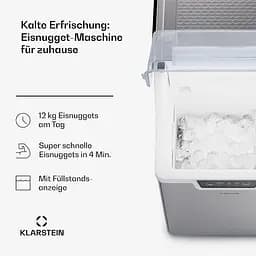 Уцінка!!! Б/В Льодогенератор Klarstein Wallberg Nugget Ice Maker 12 кг/24 год (10045386) - мініатюра 3
