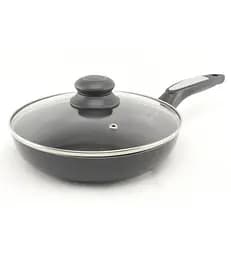 Универсальная сковорода для жарки A-Plus 26 см антипригарная с тефлоновым покрытием с крышкой