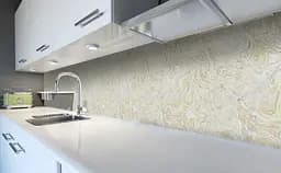 Кухонний фартух Happy Pocket Бежевий Мармур 03 вінілова для кухні 65х250 см Текстури Бежевий Z184201 - мініатюра 5