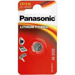 Батарейка Panasonic CR 1216 x 1 LITHIUM (CR-1216EL/1B)