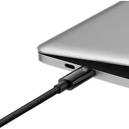 Дата кабель Baseus Tungsten Gold Type-C to Type-C Cable 240W (1m) (CAWJ04000) Black - мініатюра 4
