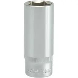 Головка торцева 6-гранна Yato подовжена квадрат 3/8" М= 19 мм L= 63 мм (YT-3833)