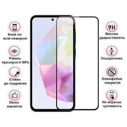 Скло захисне BeCover Samsung Galaxy A35 5G SM-A356 Black (711071) - мініатюра 3