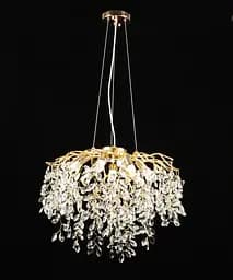 Люстра подвесная хрустальная E2708/9 Золото