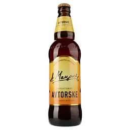 Пиво Перша приватна броварня Авторское, полутемное, фильтрованное, 6,8%, 0,5 л (257473)