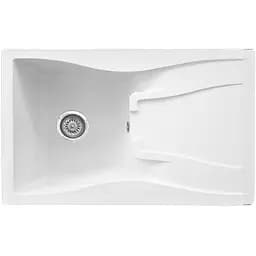 Мийка кухонна Valetti 54N гранітна 790х500 мм біла