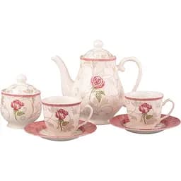 Чайний набір Claytan Ceramics Дамаск Фловер Пінк 6 персон (910-084)