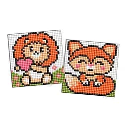 Алмазная мозаика "Рыжие зверьки" Идейка AMG1094 9x9 см