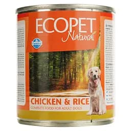 Вологий корм для дорослих собак Farmina Ecopet Natural Dog Chicken&Rice, з куркою та рисом, 300 г - мініатюра 2