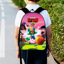 Рюкзак детский бравл старс 34х27см, городской ранец для мальчика с принтом (00381)