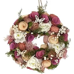 Вінок великодній Bona Кремова магнолія 24 см (000265418)