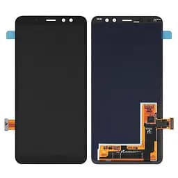 Дисплей для Samsung J600 Galaxy J6, чорний, без рамки, High, (OLED)