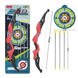 Набор детский игровой, DJ661C, лук, 2 стрелы, мишень