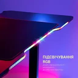 Комп'ютерний стіл OfficePro з електрорегулюванням висоти чорний (ODE714) - мініатюра 15