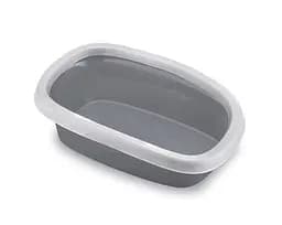 Stefanplast Sprint 20 - Туалет для котов с высокими бортами 39x58x17 см серый