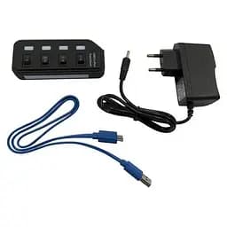 Хаб USB LA-USB305 Black USB 3.0 - 4xUSB 3.0 Lapara teh0019572 - мініатюра 3