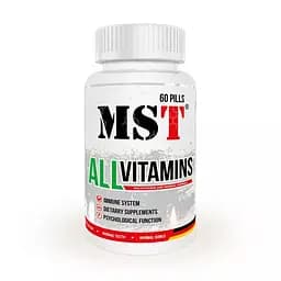 Вітаміни та мінерали MST Nutrition AllVitamins, 60 таблеток