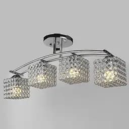 Люстра Brille стельова кришталева E27 60W CH (LK-530C/4) - мініатюра 5