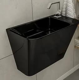 Умивальник Volle Teo 50x28 13-88-601black, Чорний - мініатюра 2