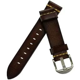 Кожаный ремешок Primolux C052B Steel buckle для часов Samsung Gear S3 Classic/Frontier Dark Brown