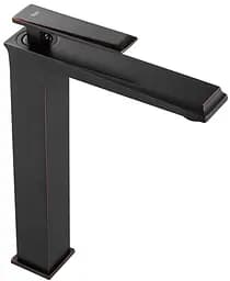 Смеситель для умывальника Rea Romano высокий Old Black REA-B9902 Черный маовый