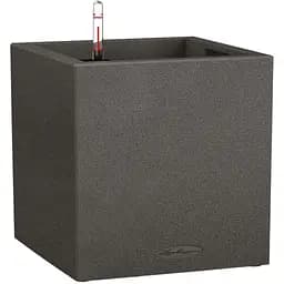 Вазон Lechuza Canto Stone Low, 29 л, графитово-черный (13722)