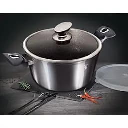 Каструля з кришкою Berlinger Haus Carbon Metallic Line 2.2 л карбон (BH 1234N) - мініатюра 2