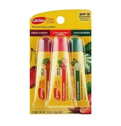 Набор бальзамов для губ в тубе 3-Pack Cherry, Strawberry, Wintergreen SPF 15 Carmex 3х10 г