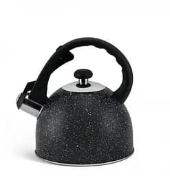 Якісний металевий чайник Edenberg 1973 Black зі свистком з нержавіючої сталі для газової плити