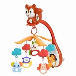 Карусель на ліжечко 668-38N з 5 підвісними іграшками-брязкальцями з пультом та музикою