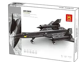 Конструктор Wange літак розвідник  SR-71 Blackbird Чорний дрізд  військова техніка авіація ,183 деталі - мініатюра 2