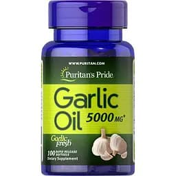 Натуральна добавка Puritan's Pride Garlic Oil 5000 mg 100 капсул